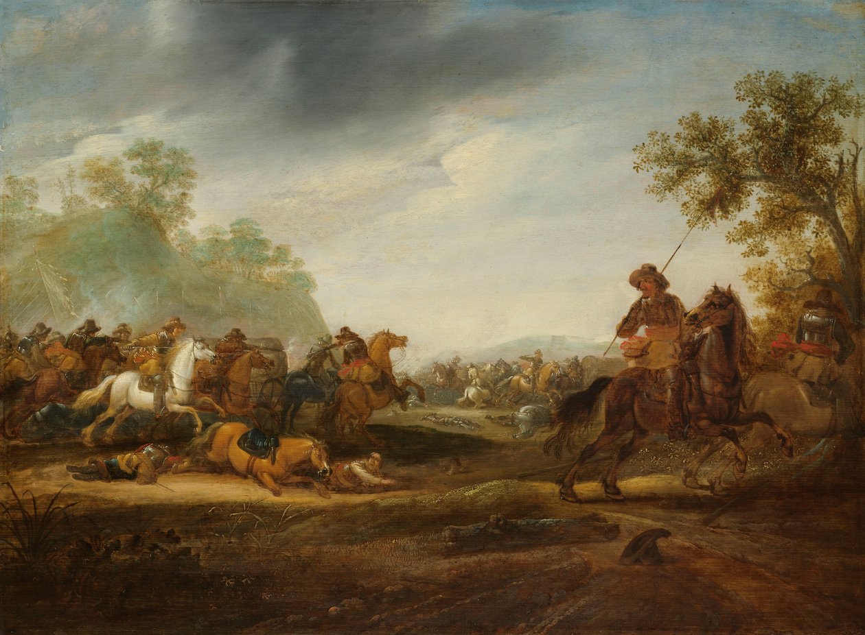 Kavaleri Træfning af A. van Hoef (attributed to)