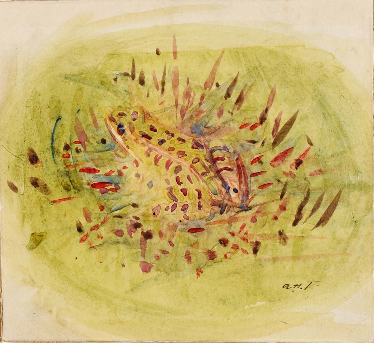 Frø, ca. 1910-1915. af Abbott Handerson Thayer
