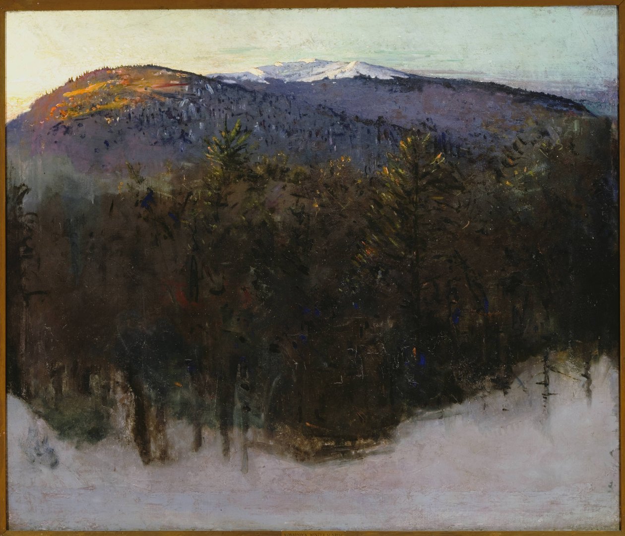 Monadnock, vintersolopgang af Abbott Handerson Thayer