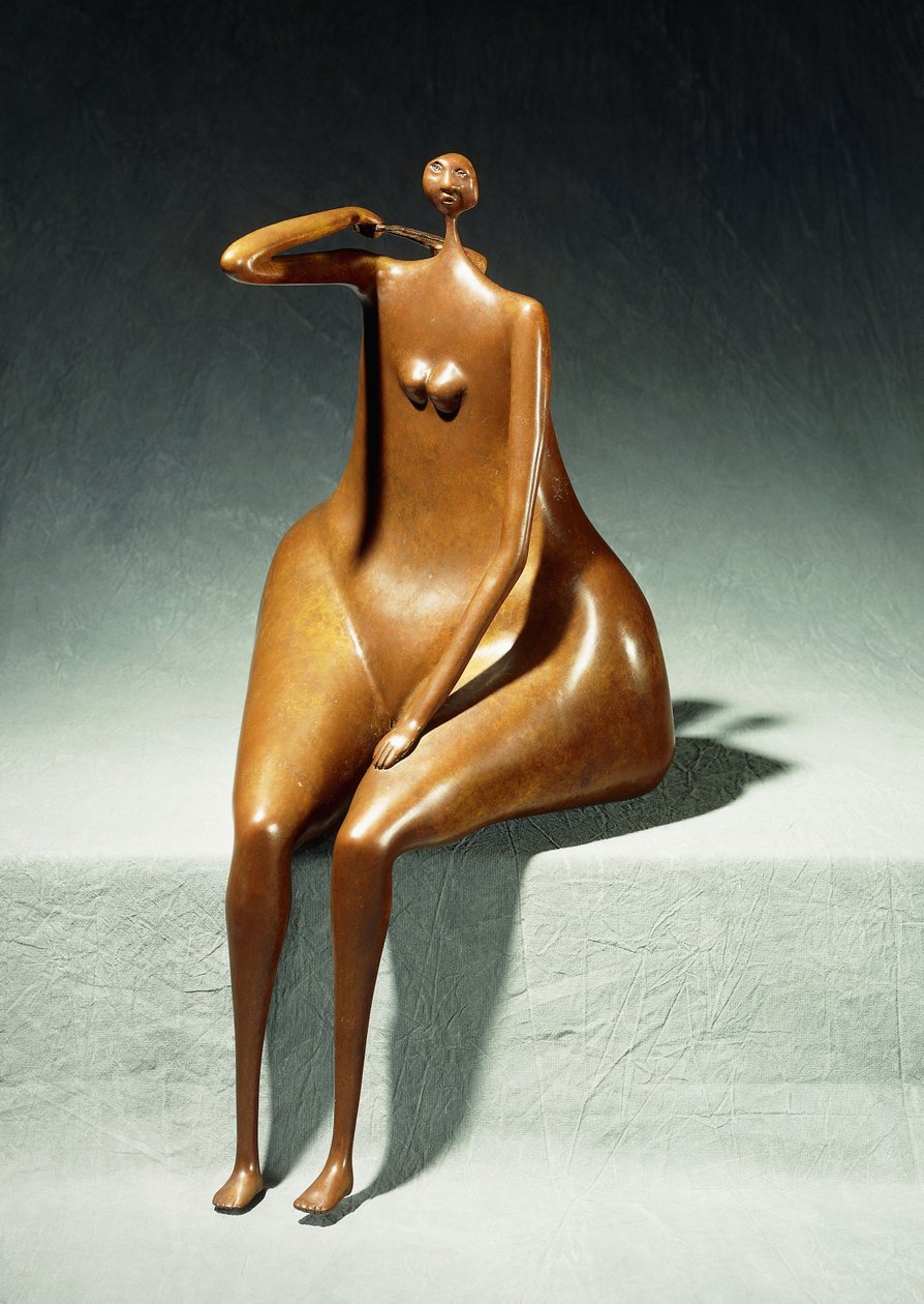 Seated Woman with a Satcheldani af Abigail Varela