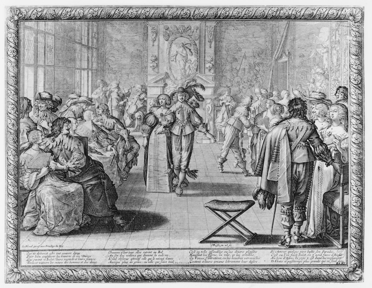 Et Hofbal, c.1630 af Abraham Bosse