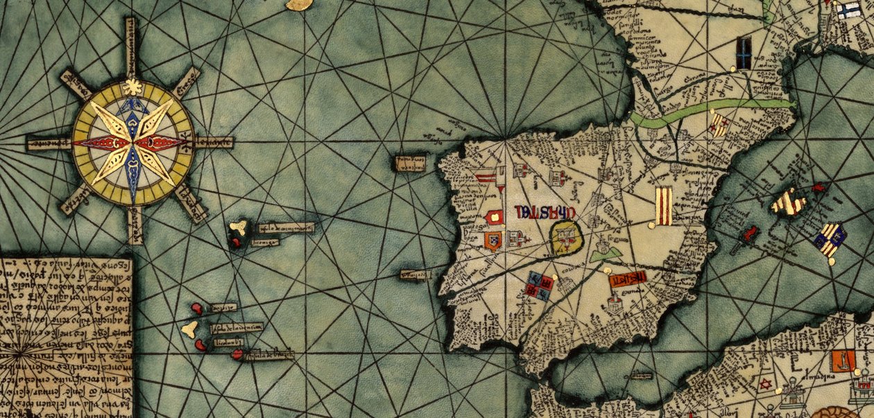 Catalansk Atlas, Spanien af Abraham (after) Cresques