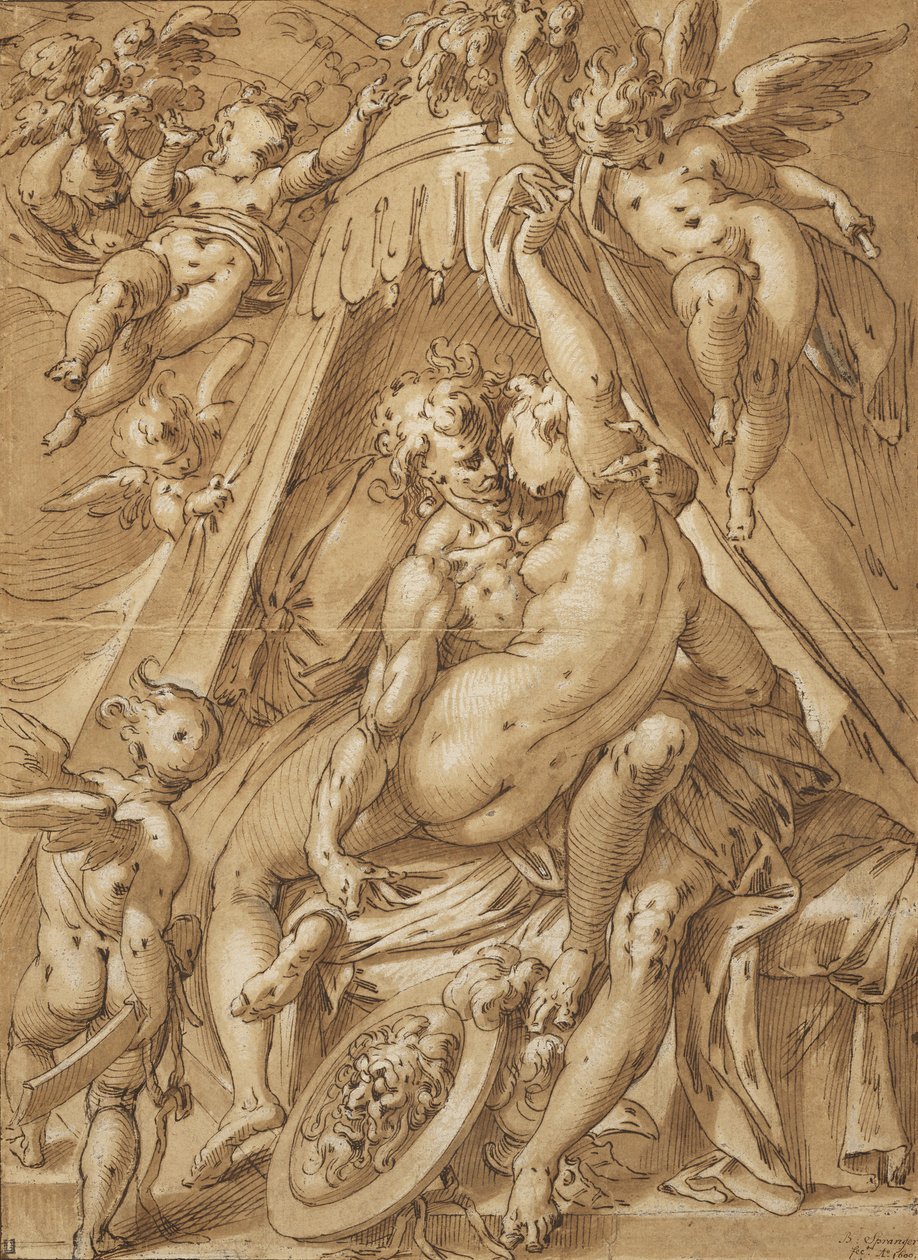 Mars og Venus af Abraham Bloemaert