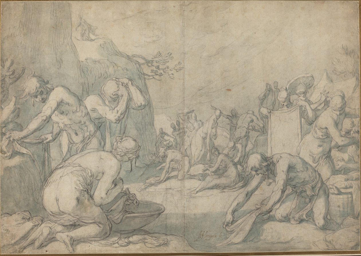 Rituel vask af israelitterne af Abraham Bloemaert