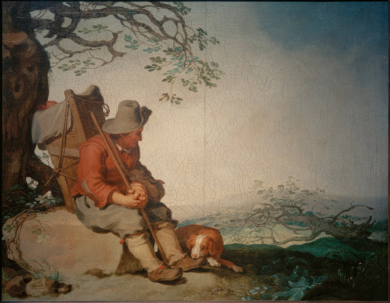 Hvilende butiksejer af Abraham Bloemaert