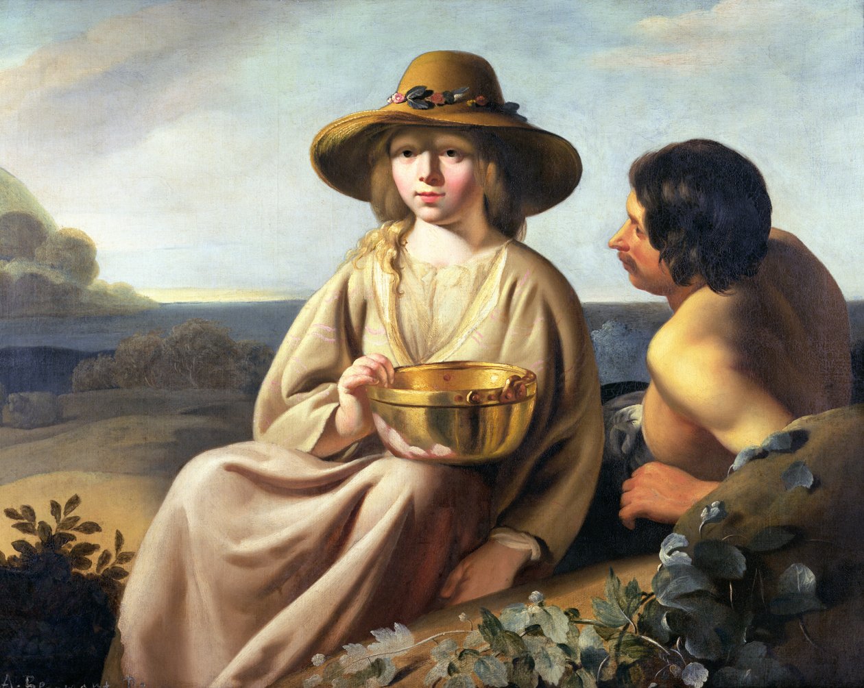 Hyrde og hyrde af Abraham Bloemaert