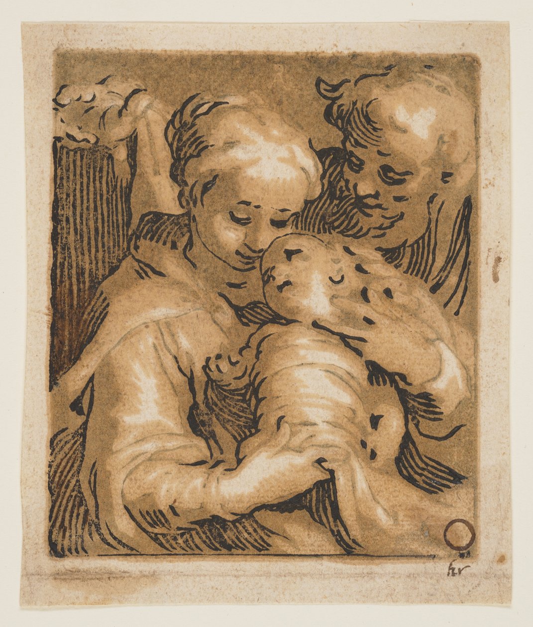 Jomfruen og barnet med Sankt Josef af Abraham Bloemaert