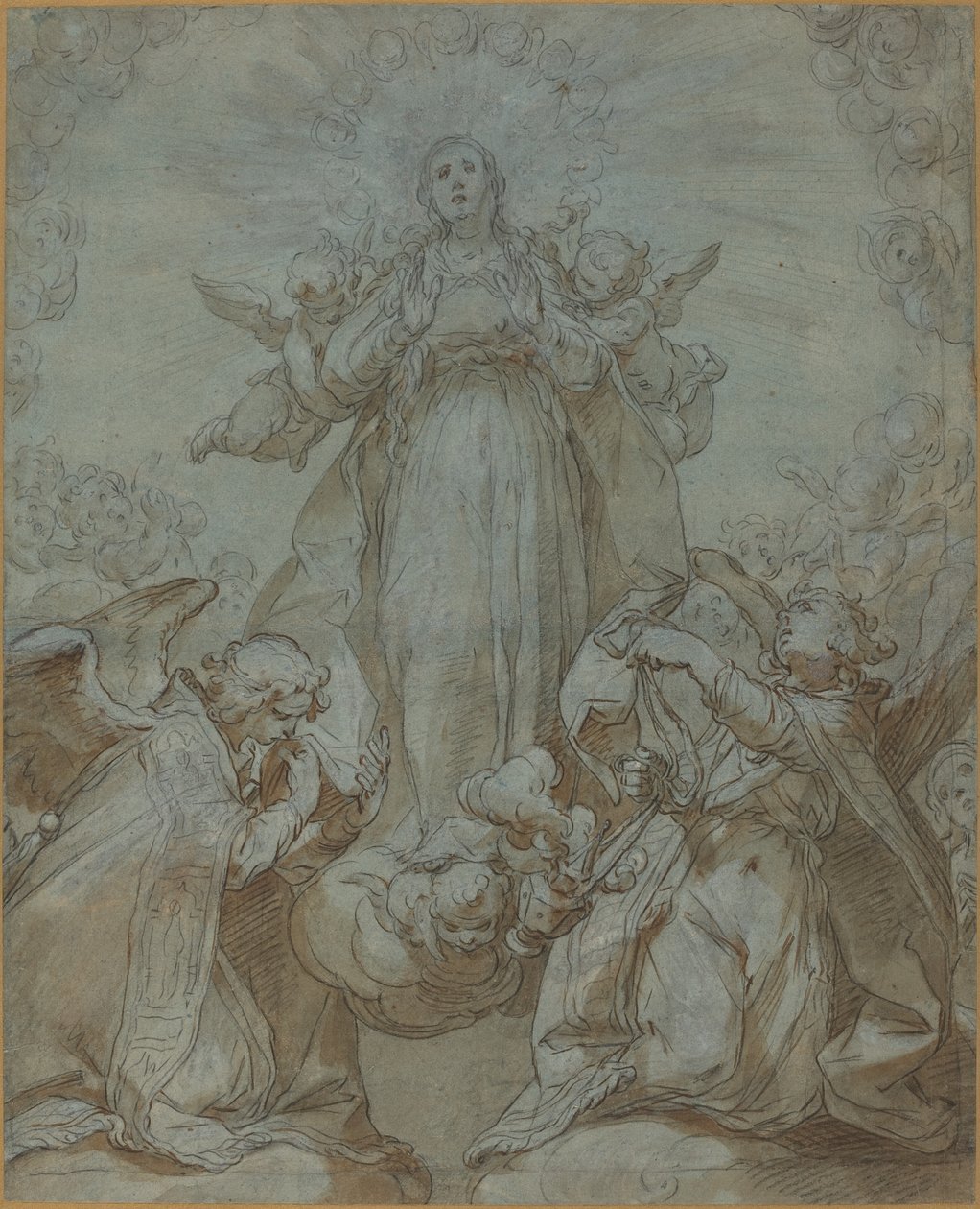 Jomfruen i herlighed af Abraham Bloemaert
