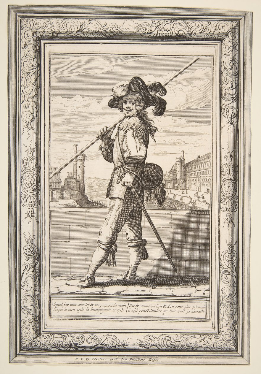 En Piqueman, 1632. af Abraham Bosse