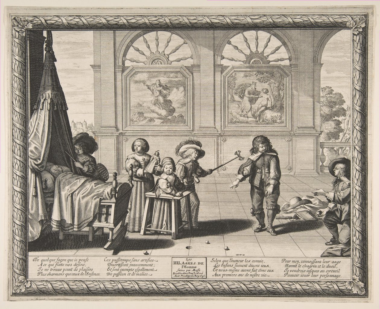 Barndom, 1636. af Abraham Bosse