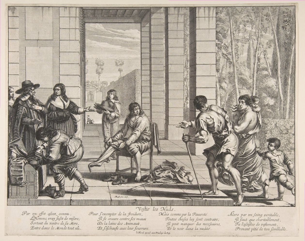 Klædetiggere, 1635. af Abraham Bosse