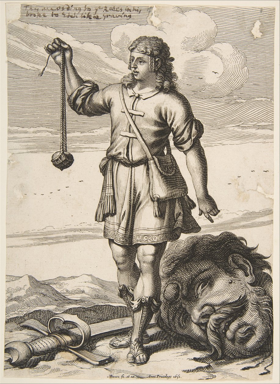 David with the Head of Goliath, 1651. dani af Abraham Bosse