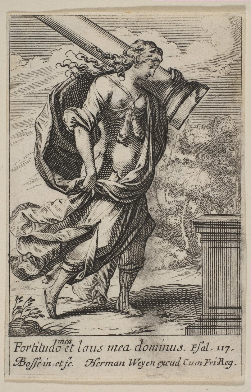 Fortitude, 1636. af Abraham Bosse