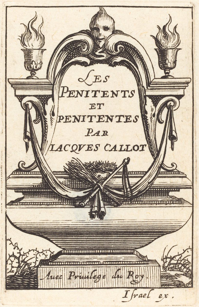 Frontispice til Callots "The Penitents" af Abraham Bosse