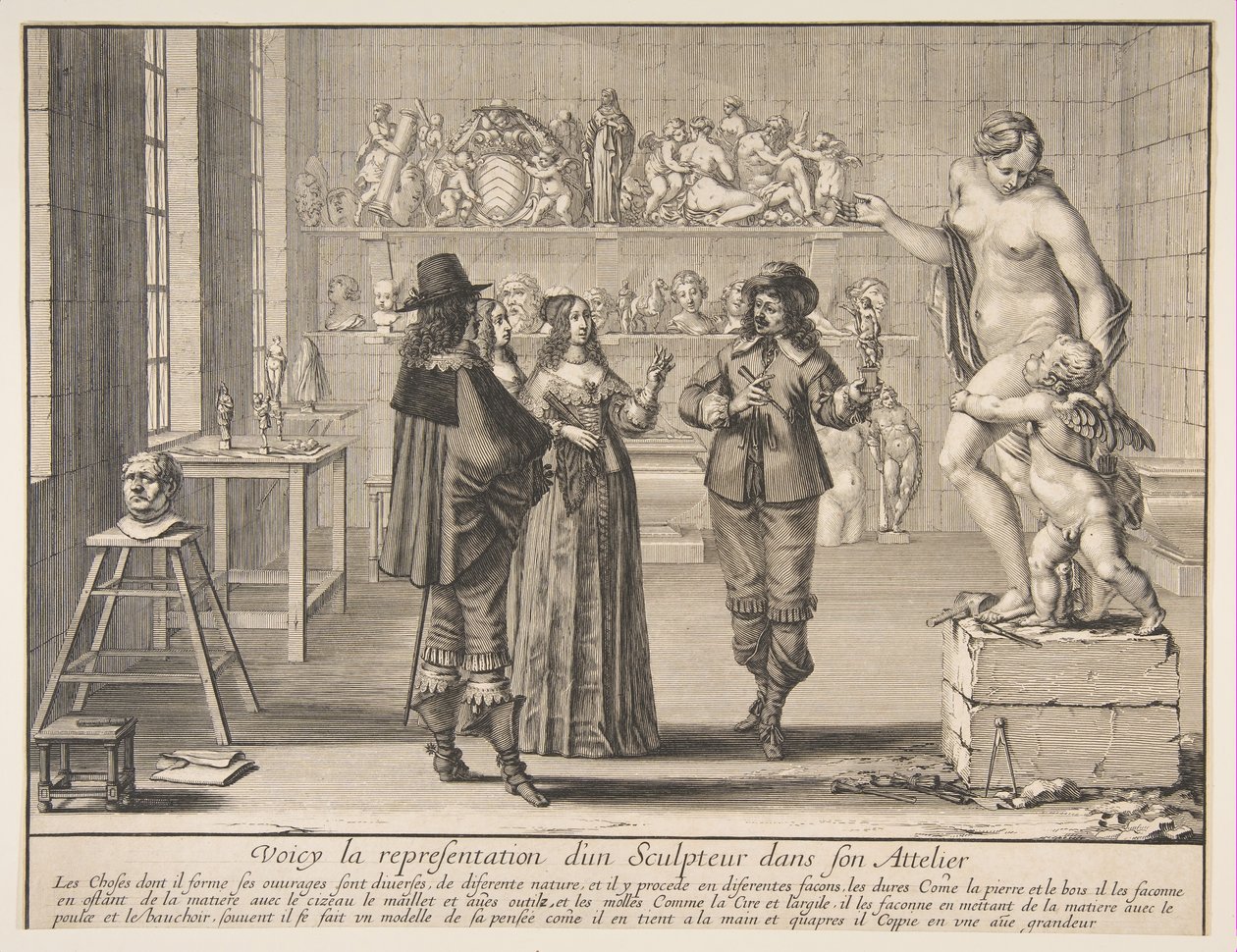 Billedhuggeren, 1642. af Abraham Bosse
