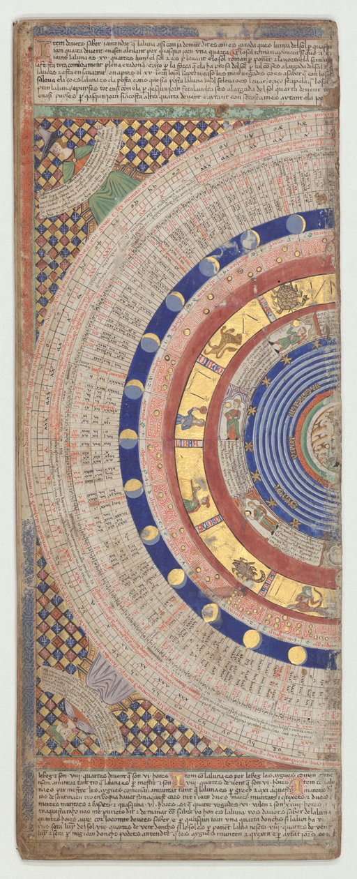 Catalansk atlas, ark 3, 1375 af Abraham Cresques
