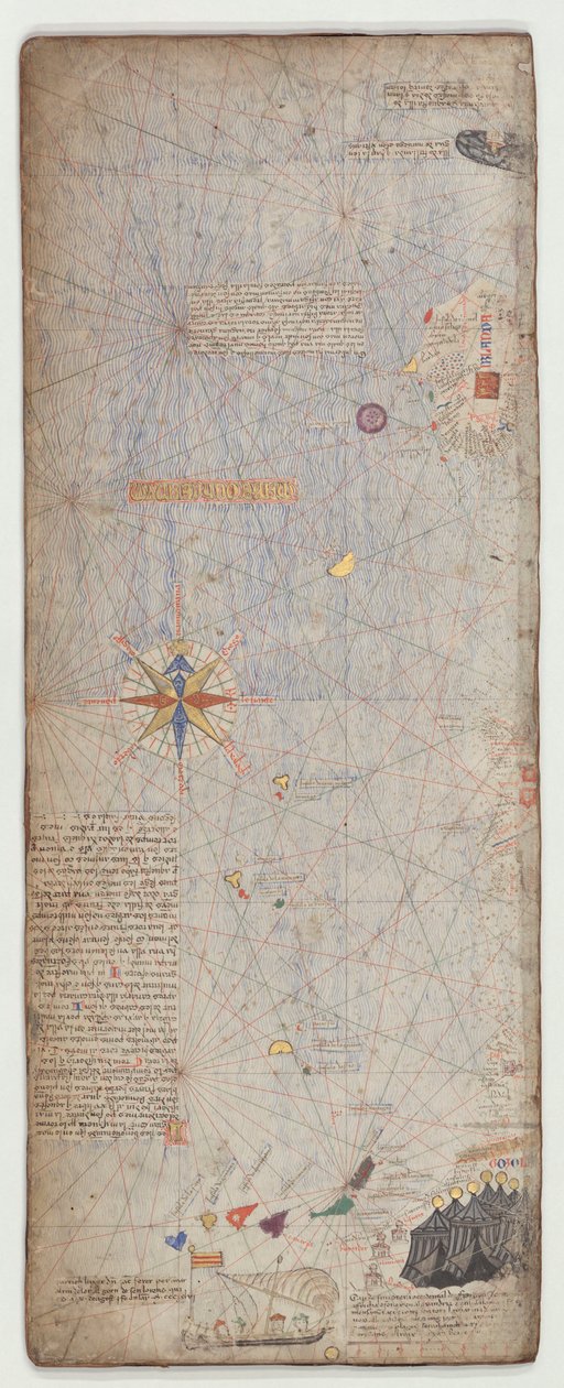 Catalansk atlas, ark 5, 1375 af Abraham Cresques