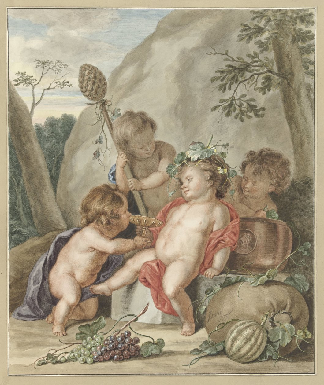Bacchanal for børn af Abraham Delfos