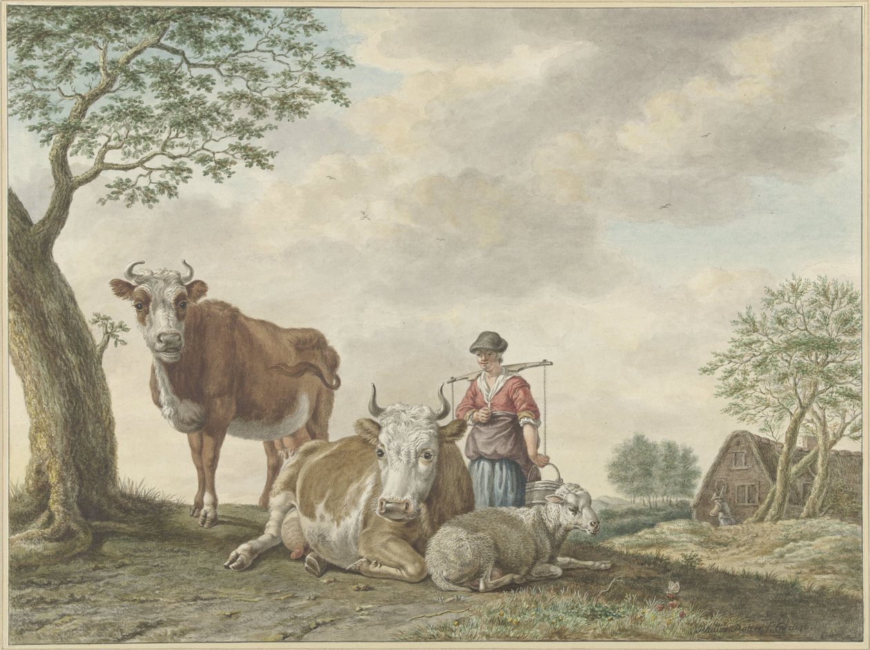 mælkepige af Abraham Delfos