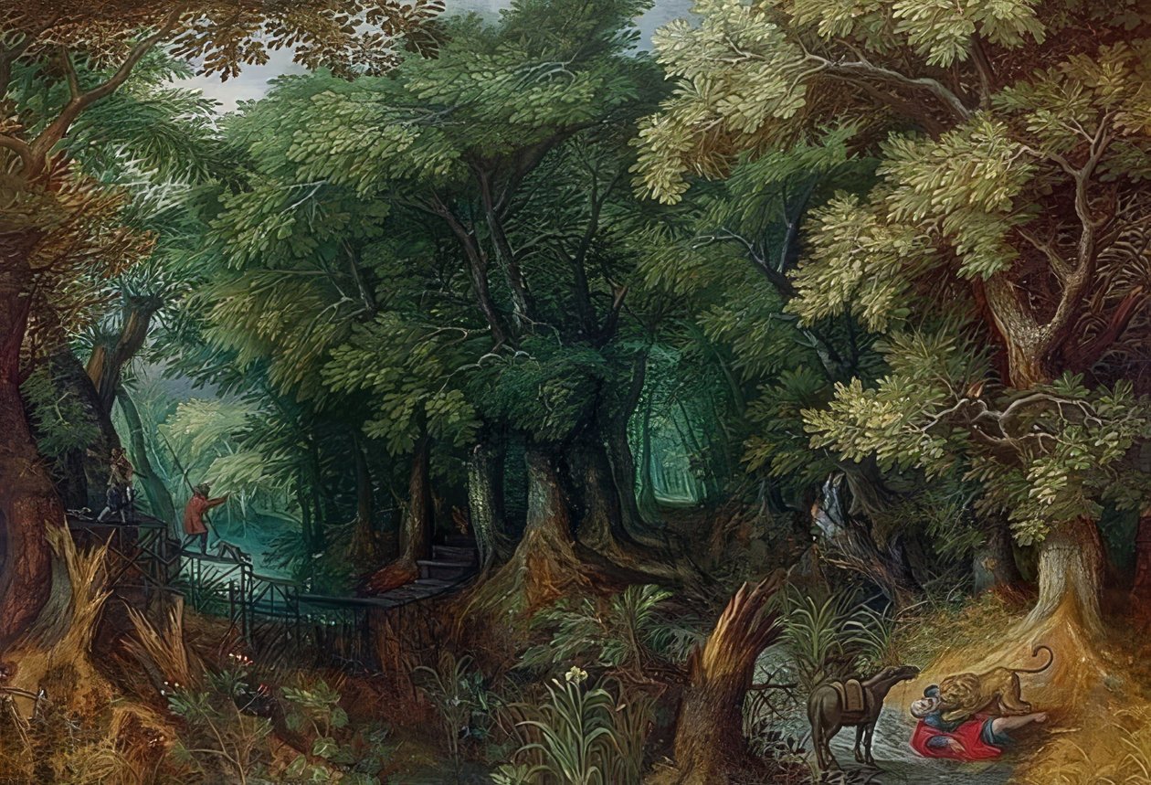Waldlandschaft af Abraham Govaerts
