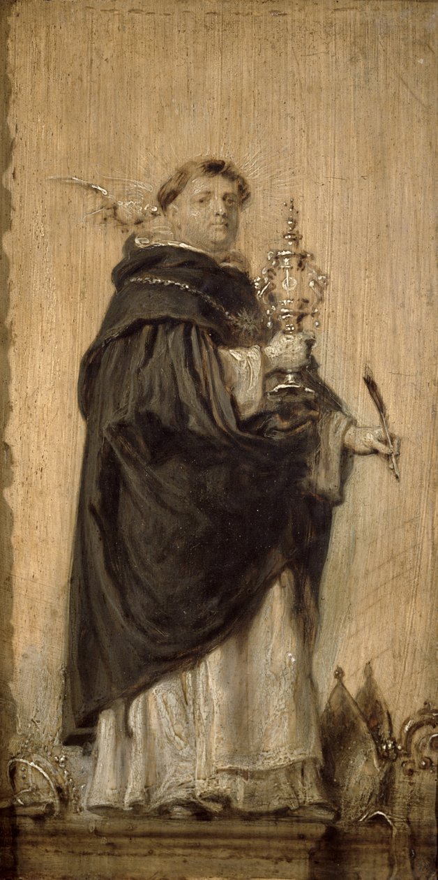St. Thomas Aquinas, ca. 1640-50 (panel) af Abraham Jansz. van Diepenbeeck