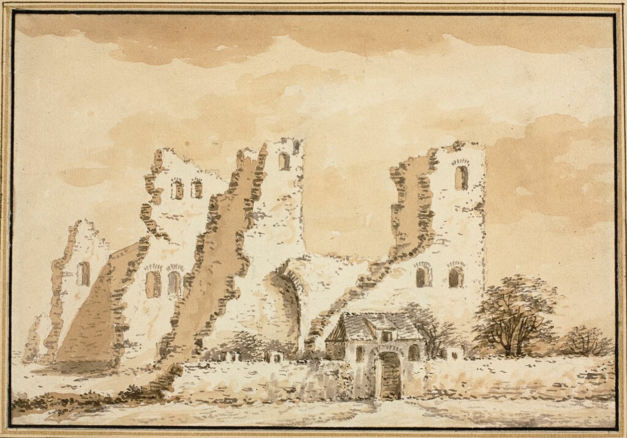 Altena Slot, nær Delft, nedrevet i 1572 af Abraham Rademaker