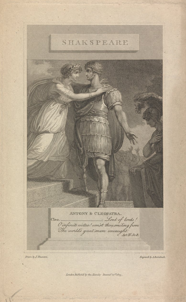 Antony og Cleopatra Akt IV Sc. 8 af Abraham Raimbach
