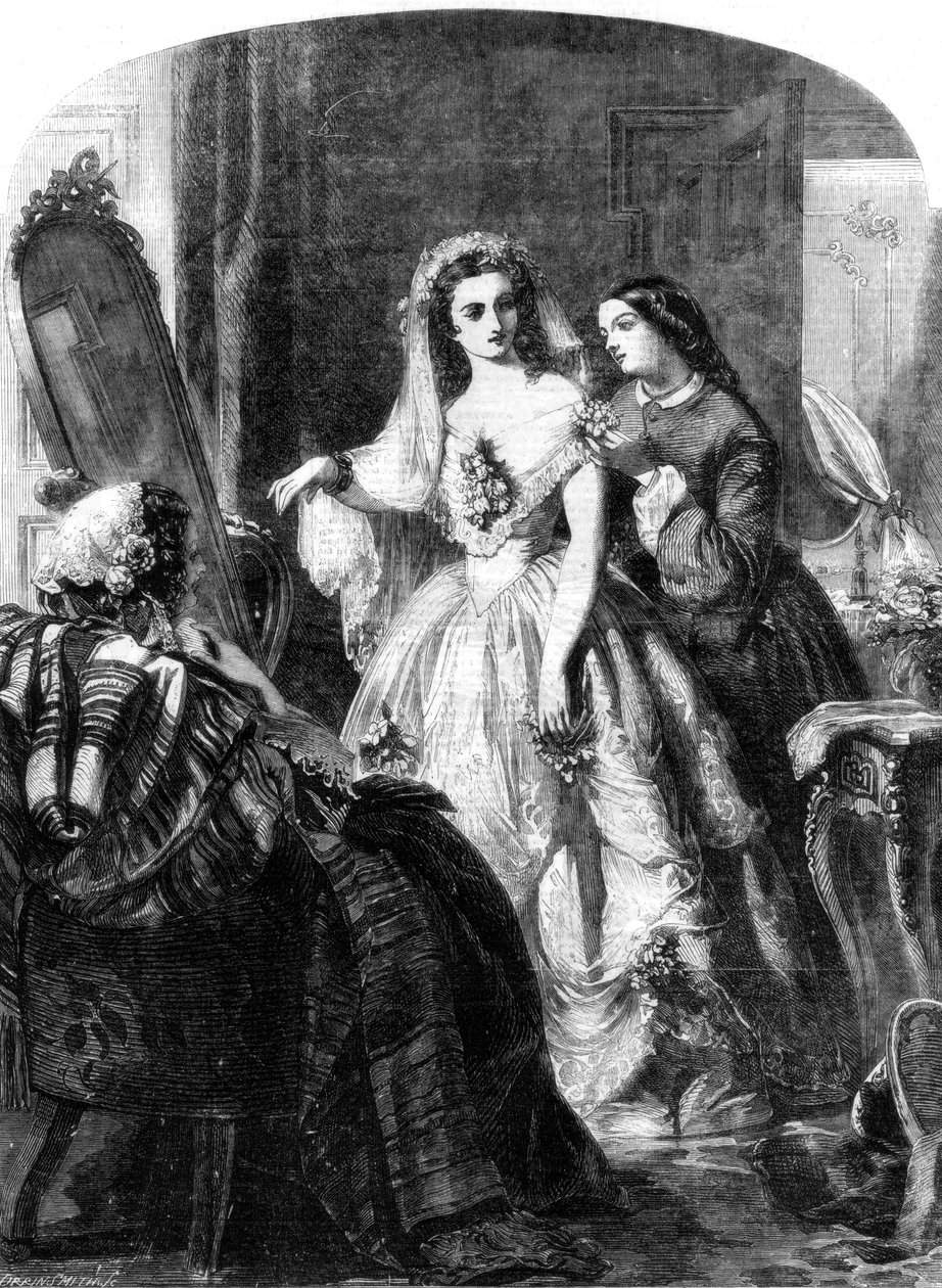 Bruden, 1856. af Abraham Solomon