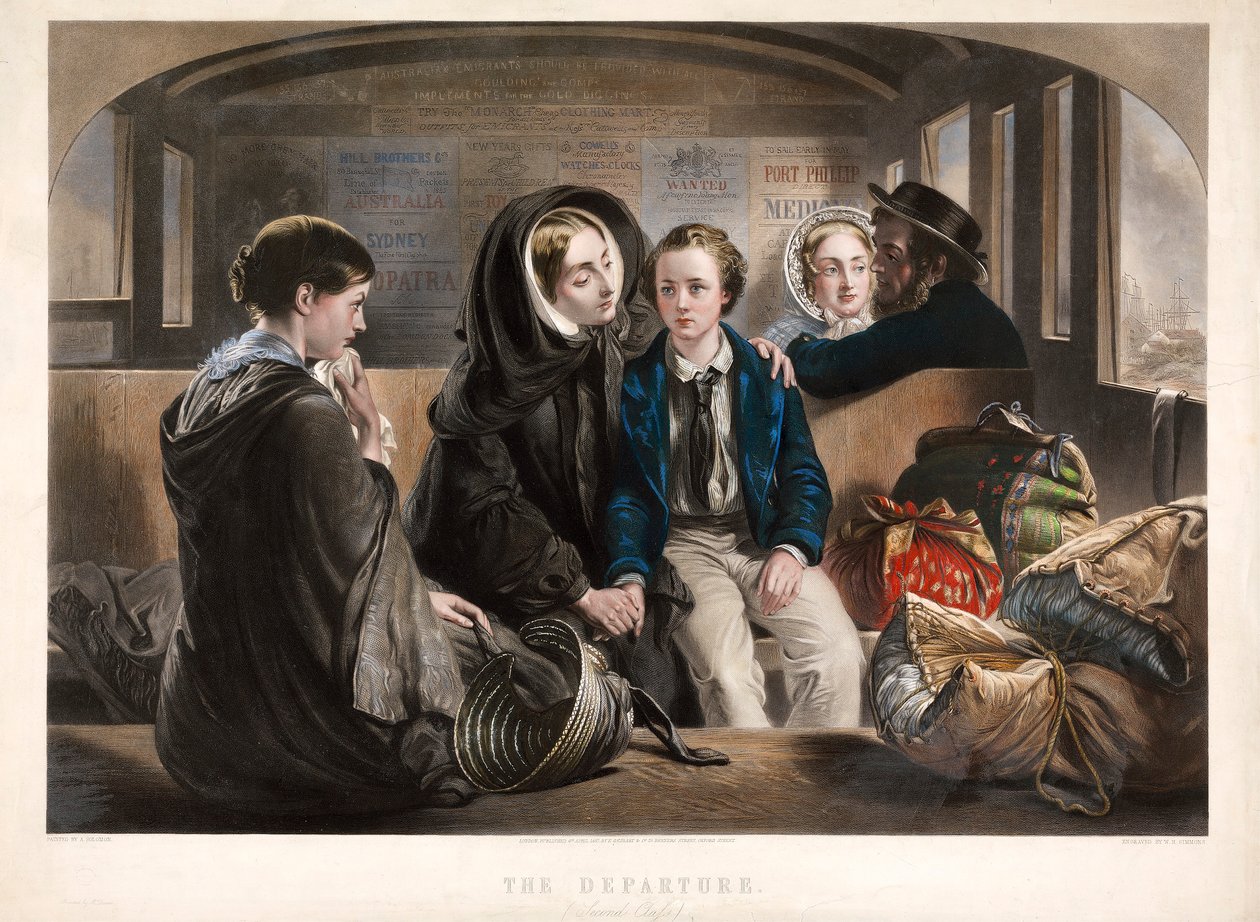 The Departure Second Class, pub. 1857. af Abraham Solomon