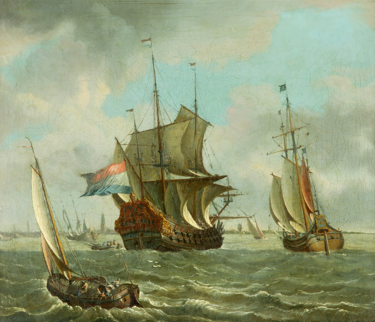 Forsendelse fra Amsterdam (olie på lærred) af Abraham Storck
