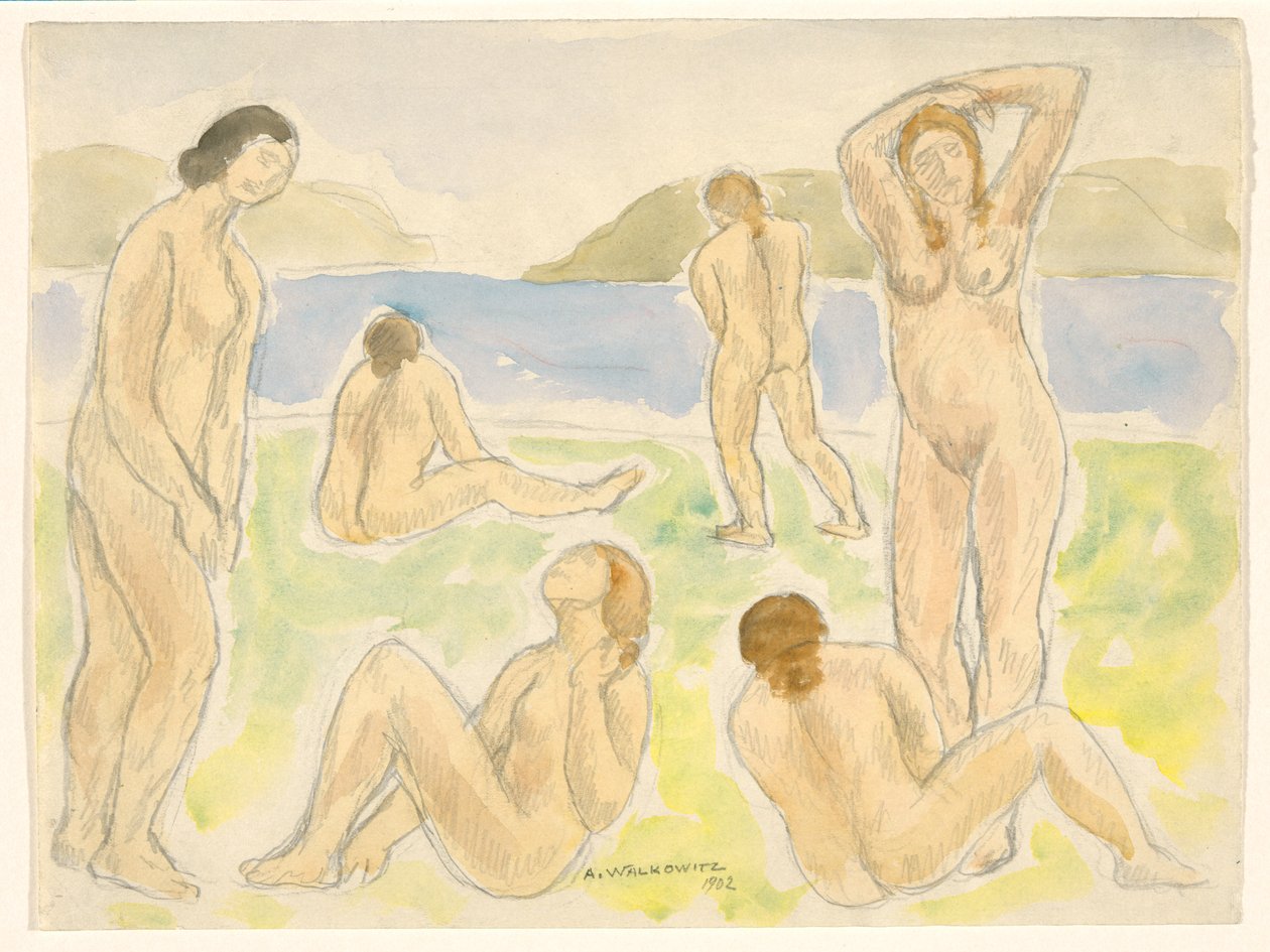 Badende (eller figurer) af Abraham Walkowitz