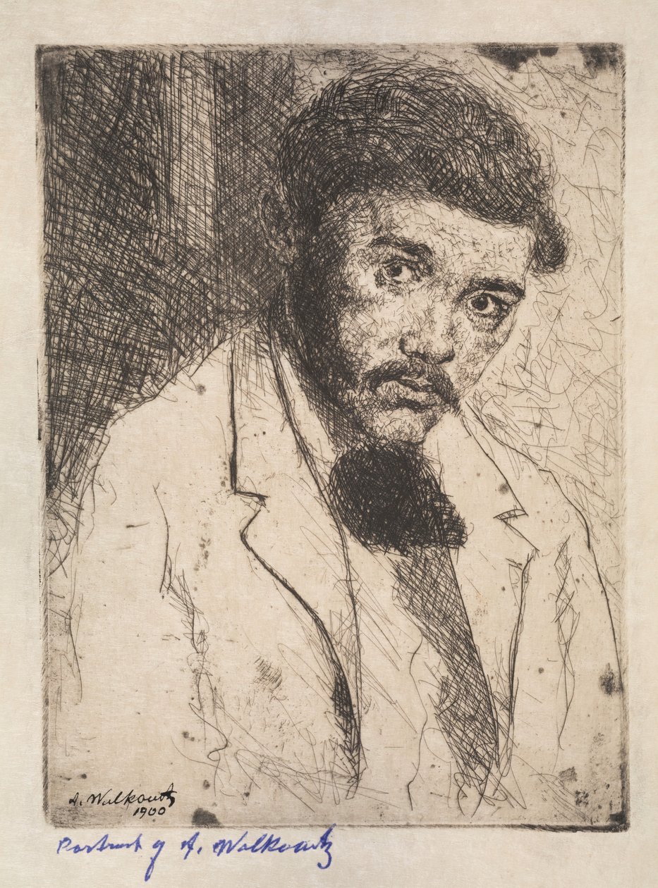Selvportræt, 1900. af Abraham Walkowitz