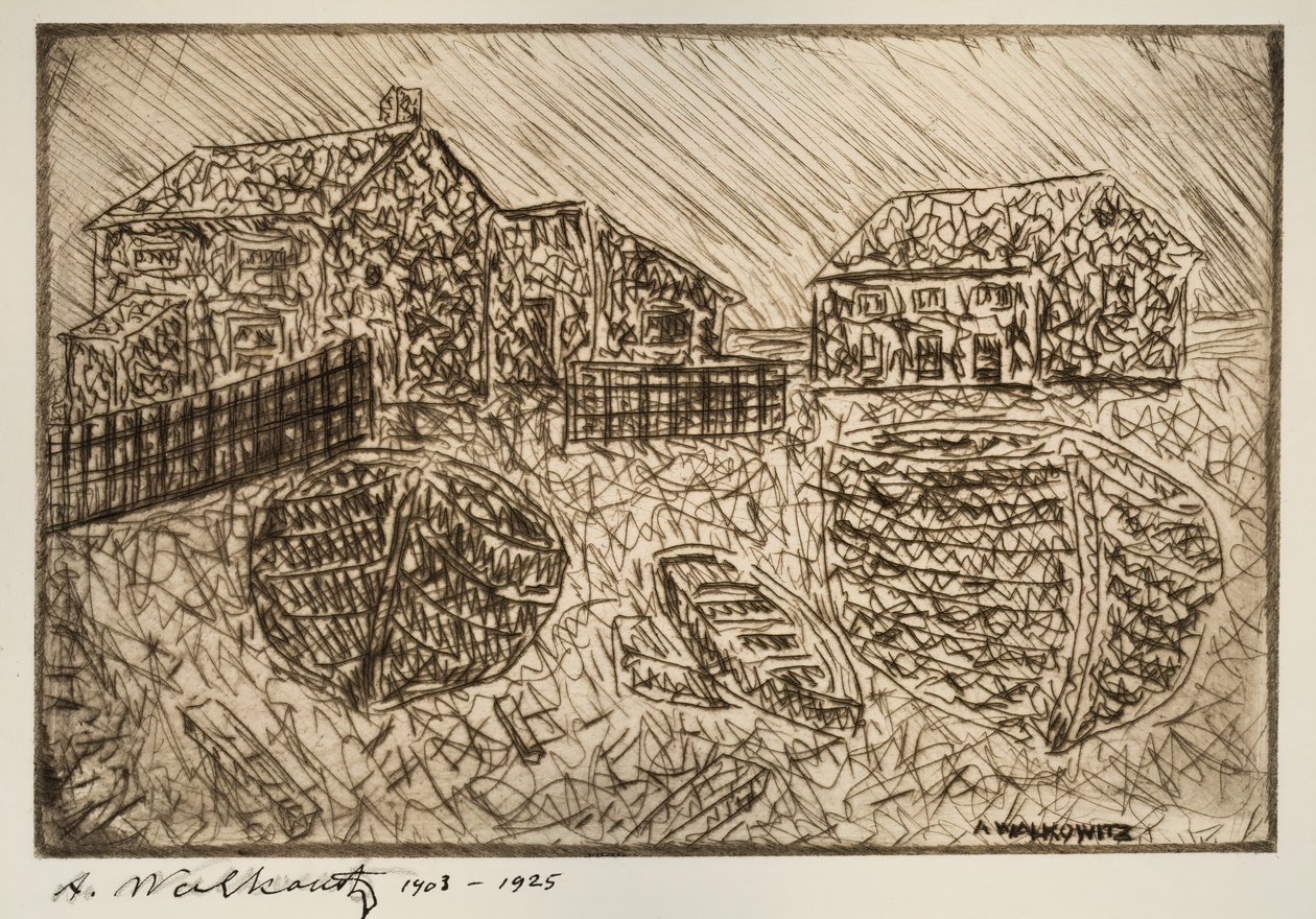 Uden titel Et af seks tryk, 1903-1925. af Abraham Walkowitz