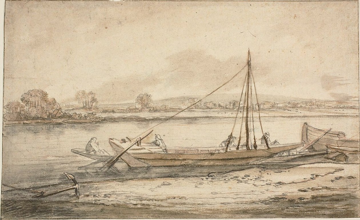 Flodscenen af Abraham de Verwer
