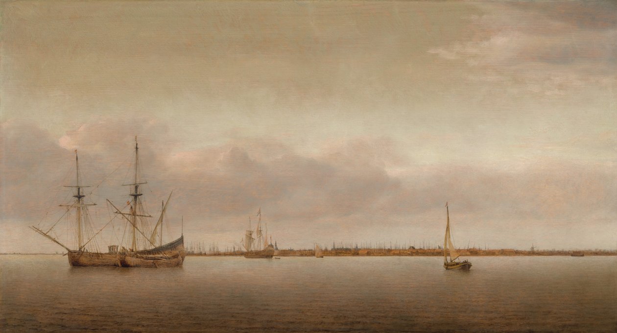 Udsigt over Hoorn af Abraham de Verwer