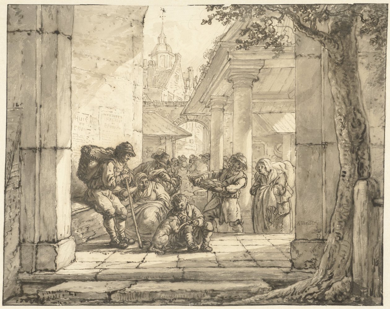 Marked i en by af Abraham van Strij (I)