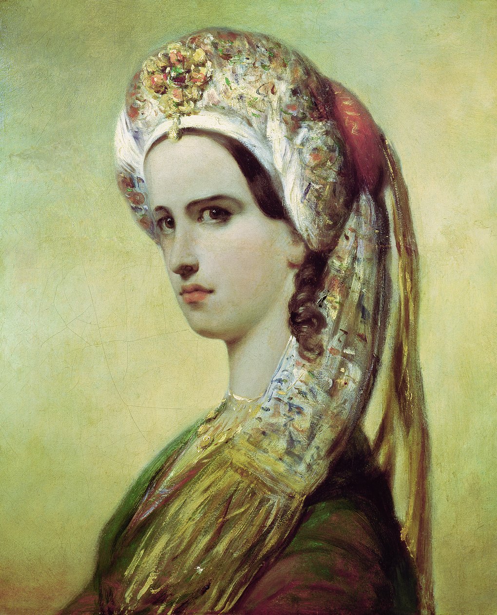 Portræt af Rachel (1821-58) af Achille Devéria