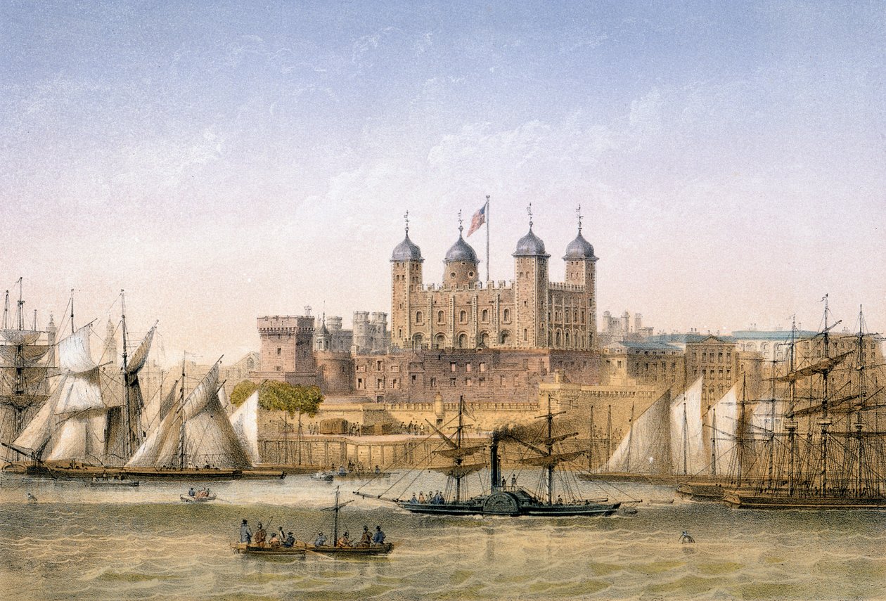Tower of London, ca. 1862 af Achille Louis Martinet
