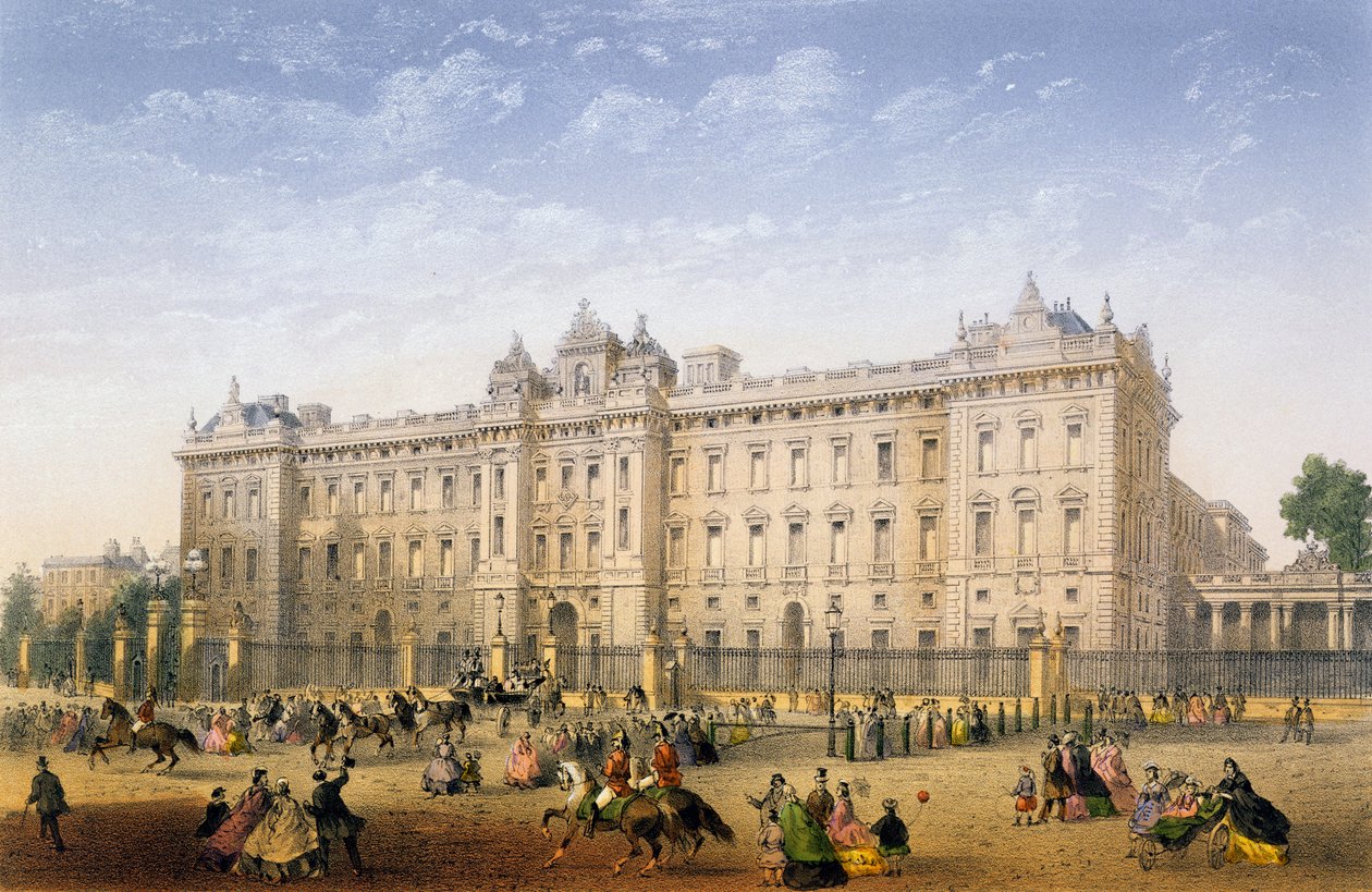 Buckingham Palace, ca. 1862 af Achille Louis Martinet