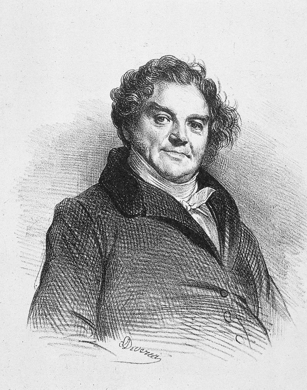 Portræt af Vidocq af Achille Devéria af Achille Devéria