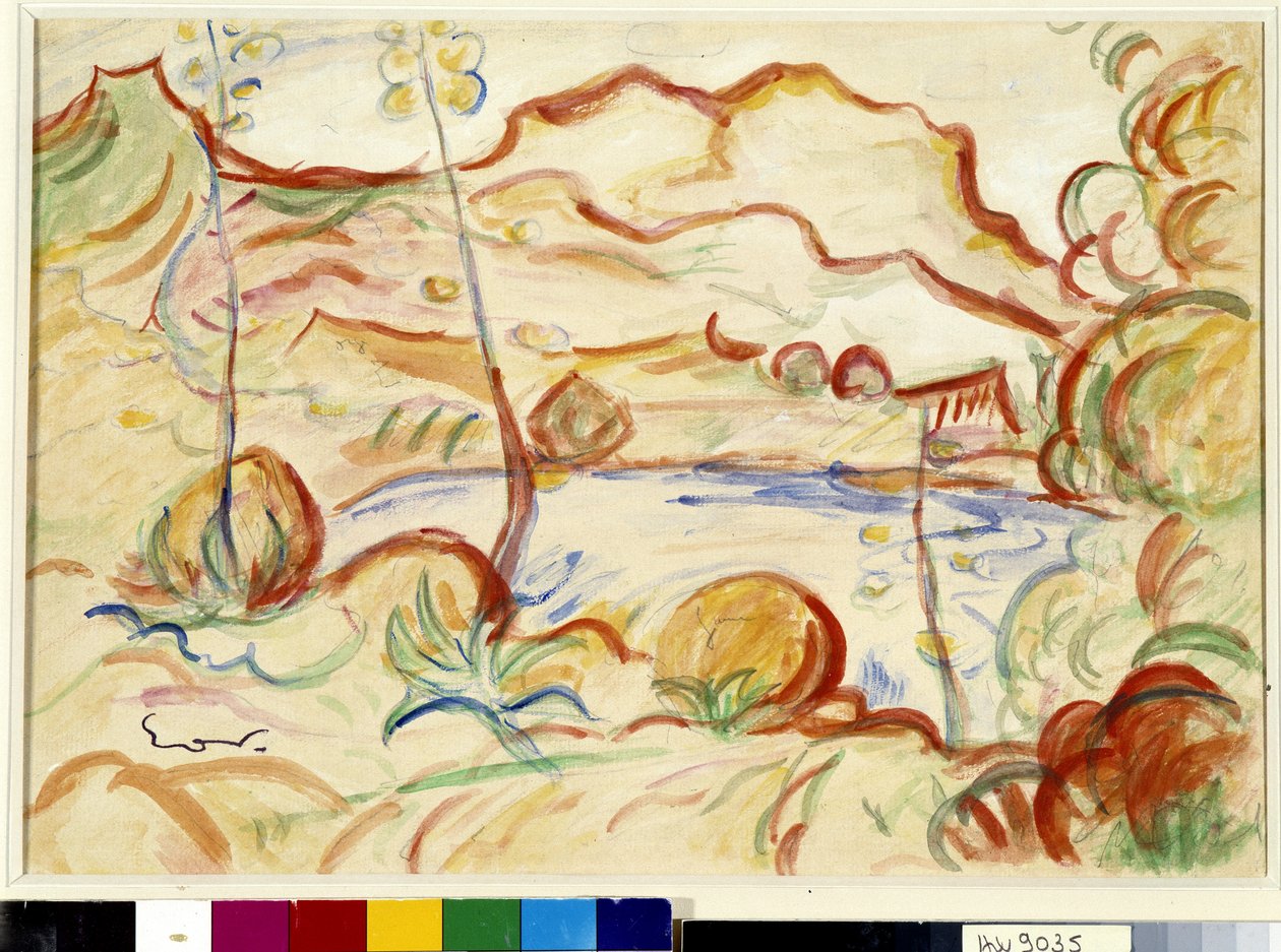 Udsigt over Cassis, Cap Canaille af Achille Emile Othon Friesz
