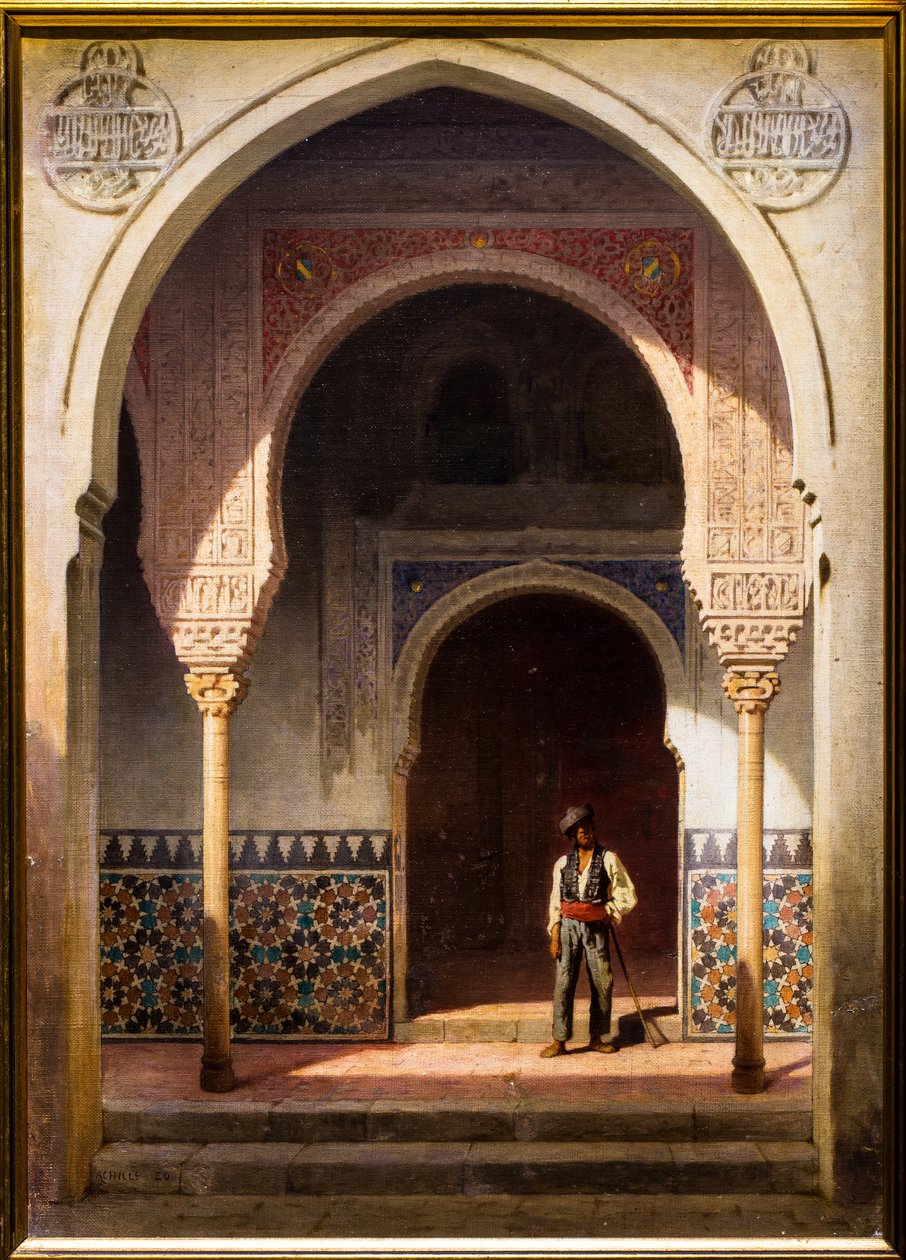 Patio på Alhambra af Achille Zo