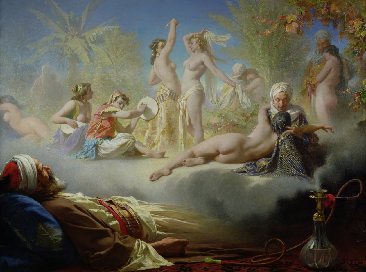 Den troendes drøm, ca. 1870 af Achille Zo