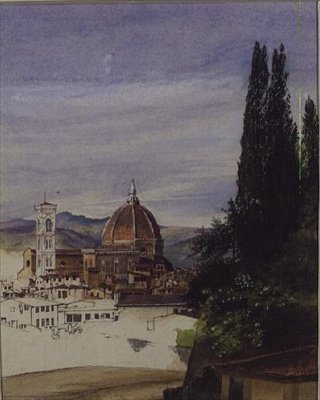 Firenze fra Boboli Gardens (ufærdig) af Ada Dundas