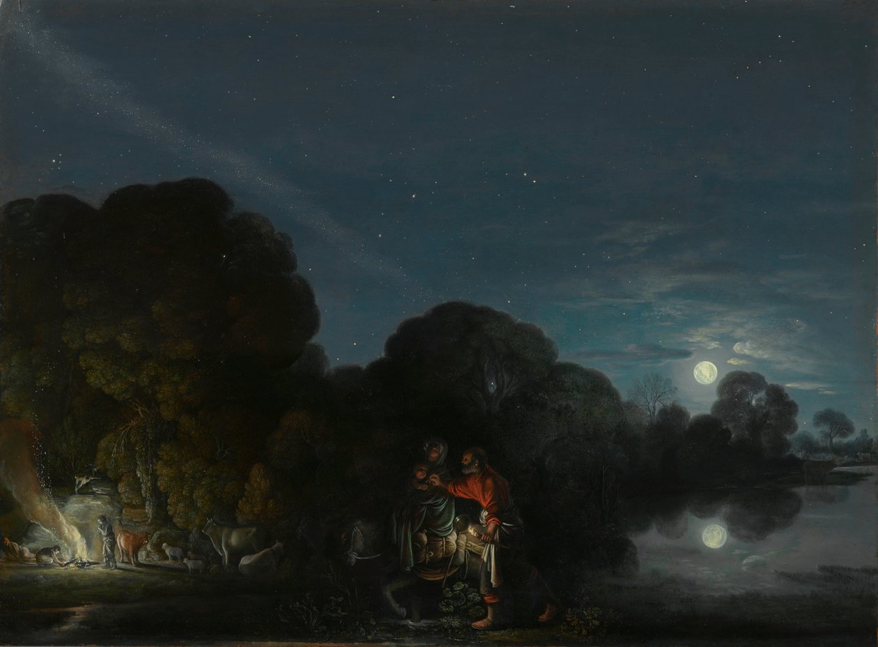 Flyvningen til Egypten af Adam Elsheimer