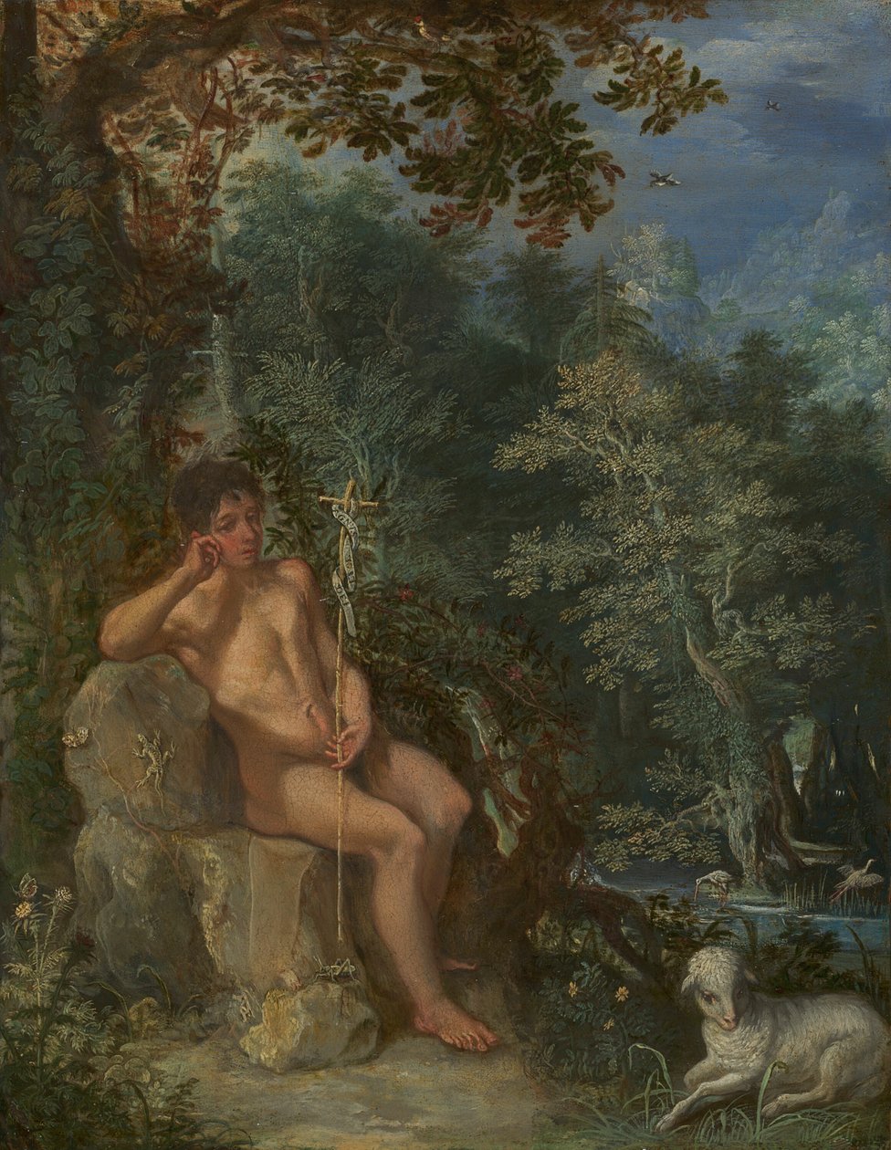 Johannes Døberen i ørkenen af Adam Elsheimer