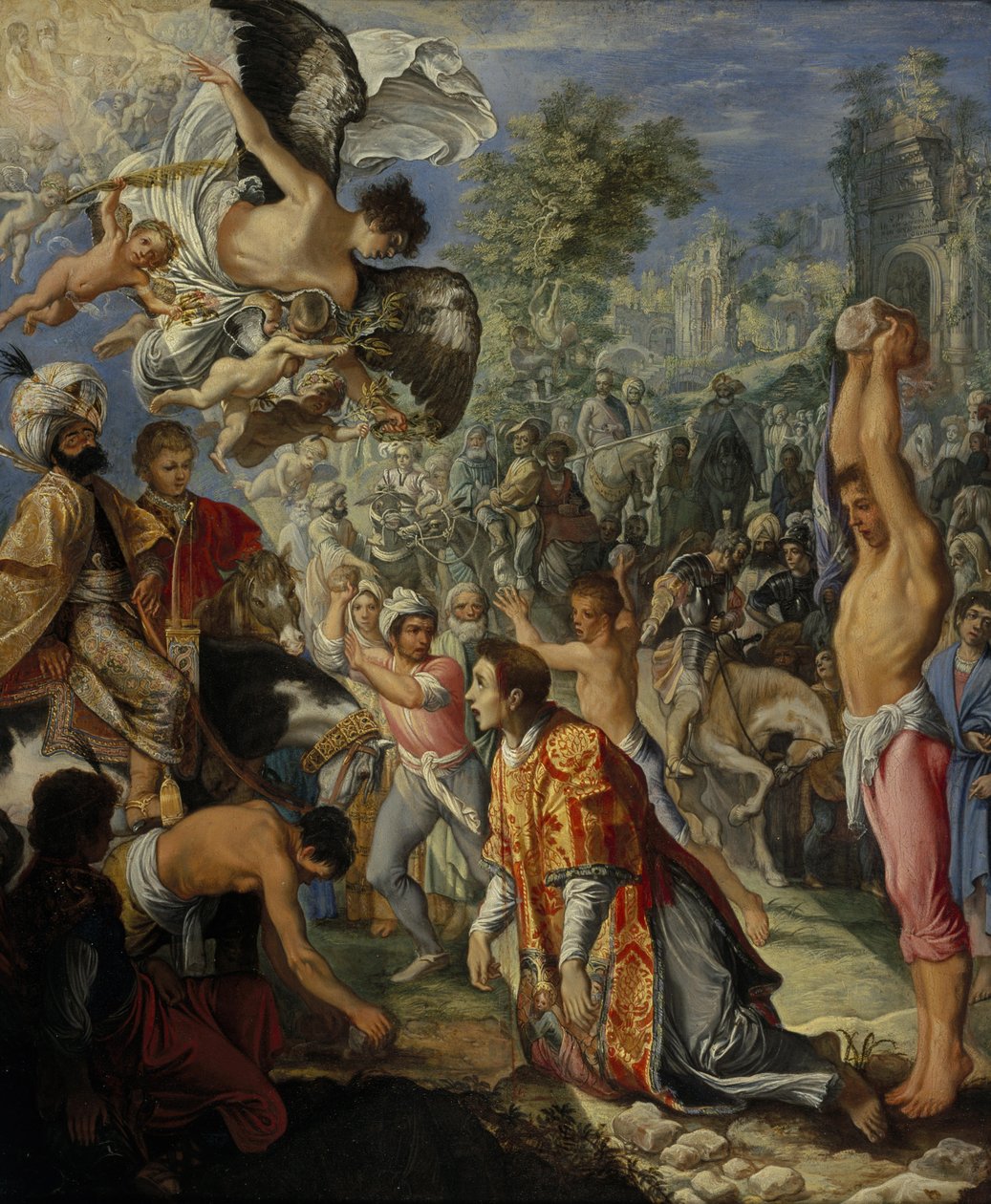 Steningen af Sankt Stefan af Adam Elsheimer