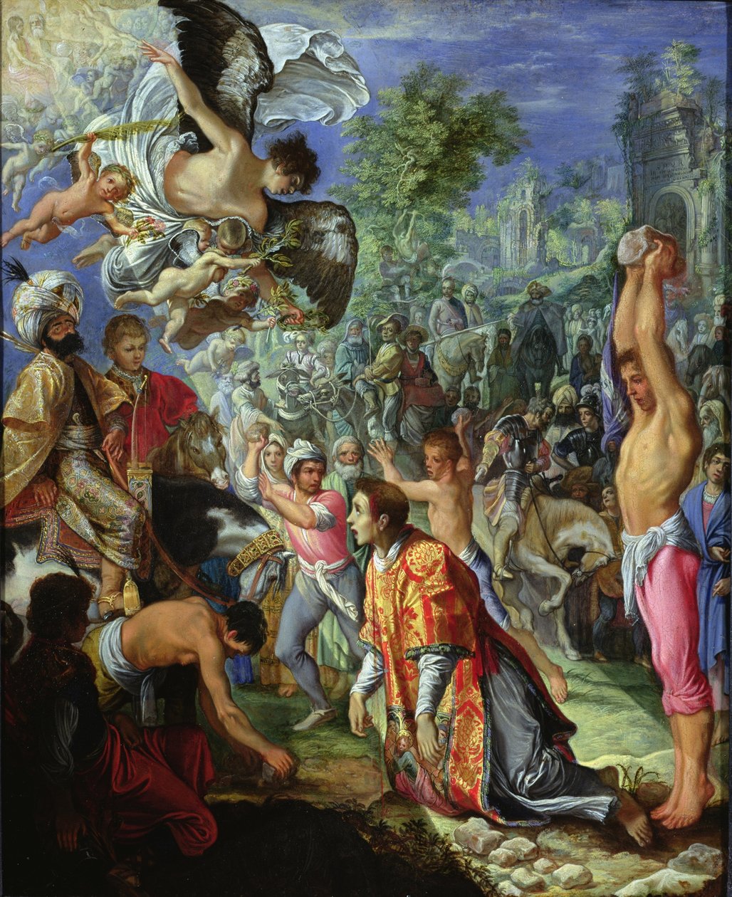 Steningen af Sankt Stefan af Adam Elsheimer