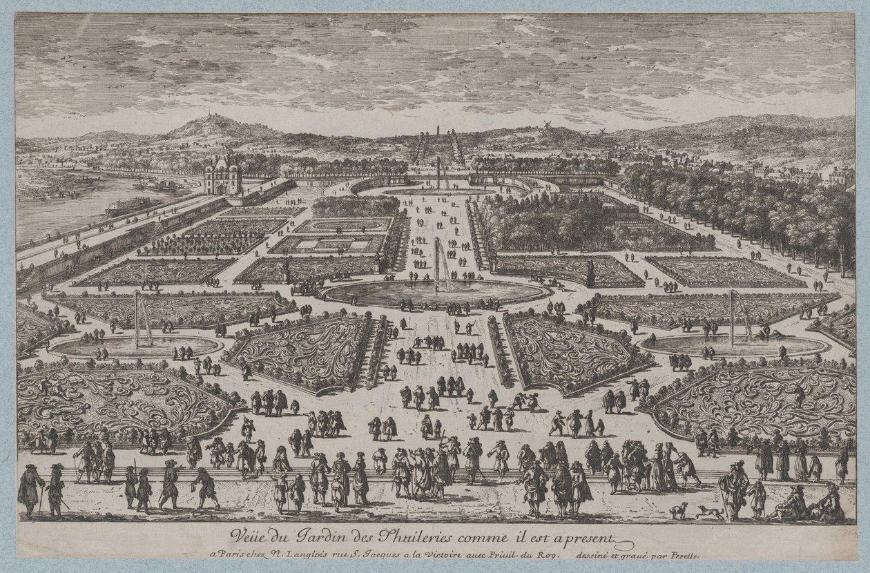 Tuileriehaven, 1680., 1680. af Adam Perelle