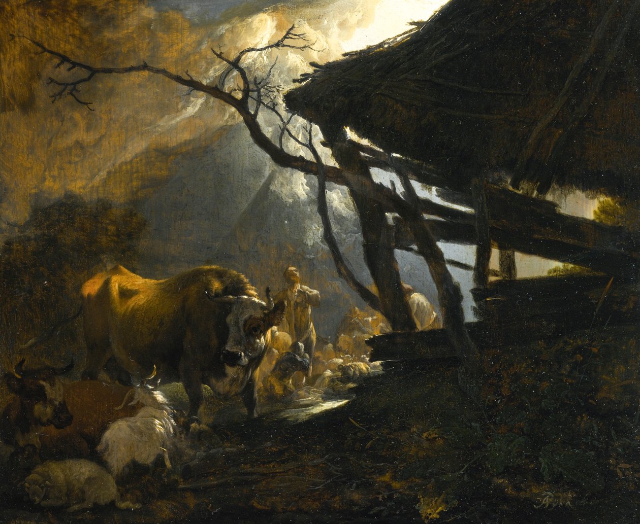 Bebudelsen til hyrderne af Adam Pynacker